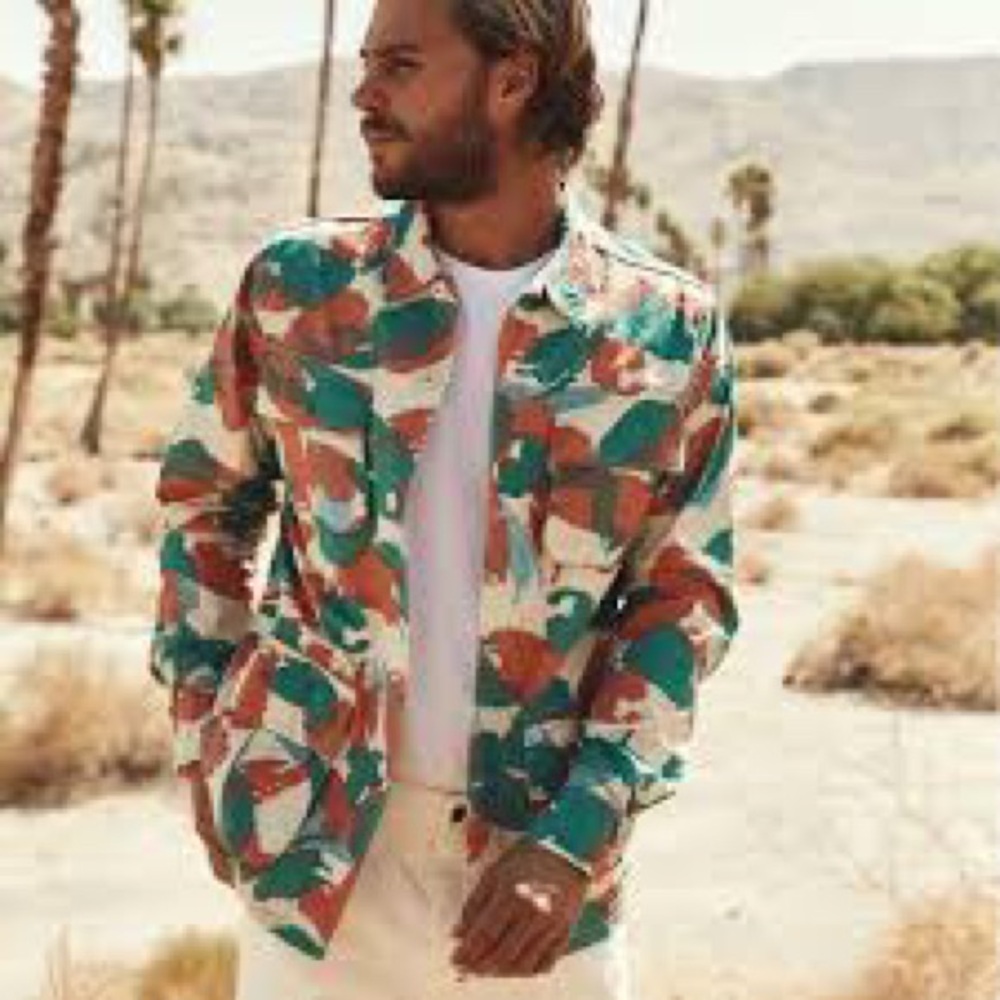 Deus Ex Machina Larry jungle multicolored camo jacket